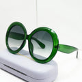 Oversized Round Sunglasses Women Men Luxury Brand Big Frame Sun Glasses Goggles Large Shades Unisex Riding Eyeglasses