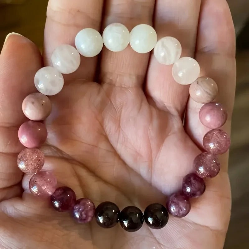 Natural Amethyst Body-purify Slimming Bracelet Stone Energy Yoga Bracelets for Women Weight Loss Bracelet Fatigue Relief Healing