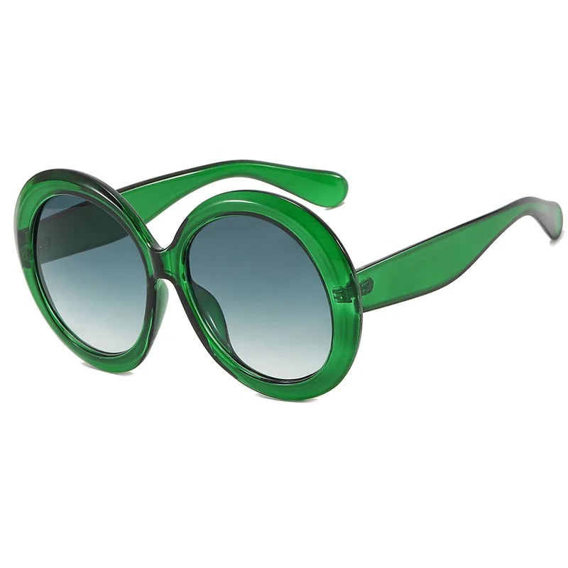 Oversized Round Sunglasses Women Men Luxury Brand Big Frame Sun Glasses Goggles Large Shades Unisex Riding Eyeglasses